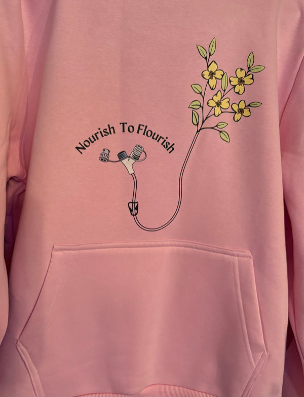 Nourish To Flourish Hoodie (No Drawstrings)