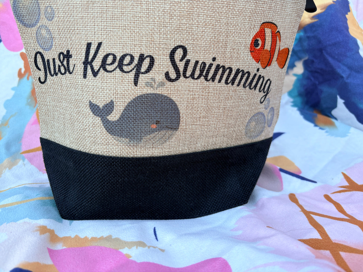 Just Keep Swimming Zip Bag