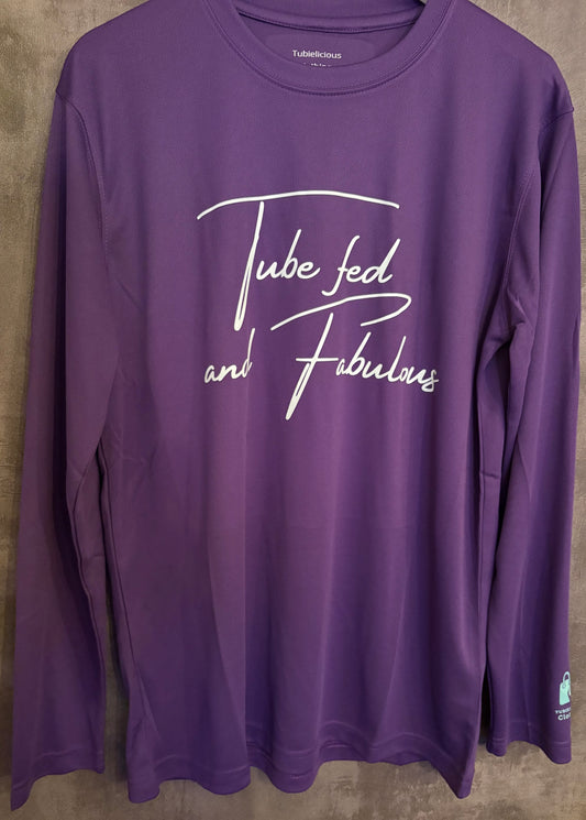 tube fed and fabulous long sleeve t-shirt