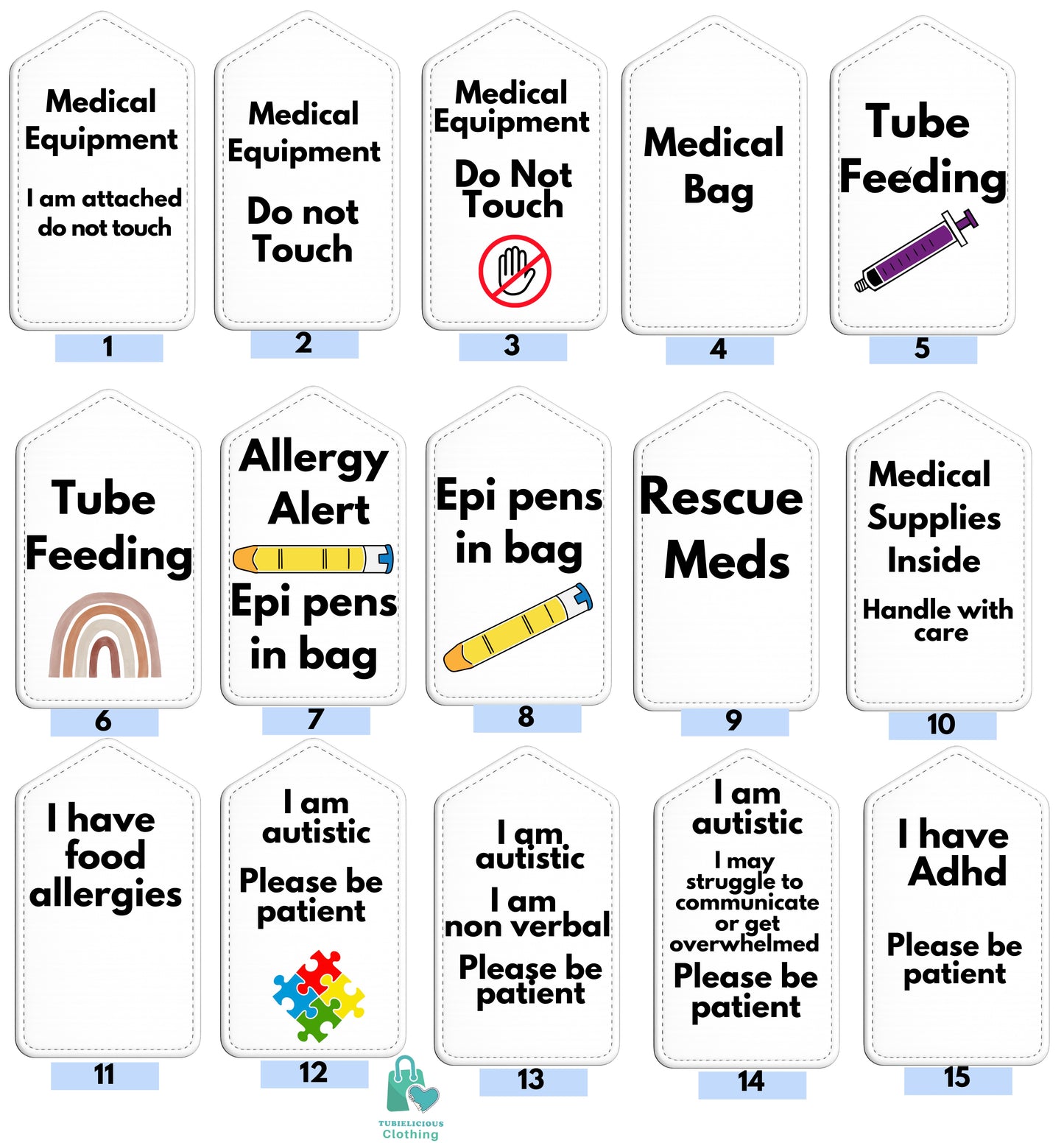 Create your own medical bag tag