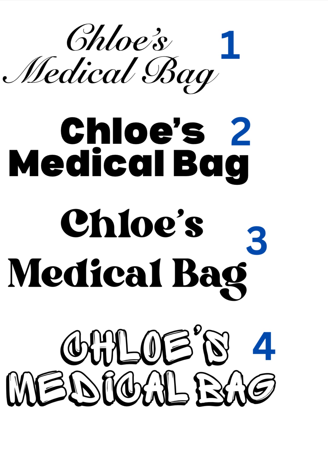 Personalised Medical Bag