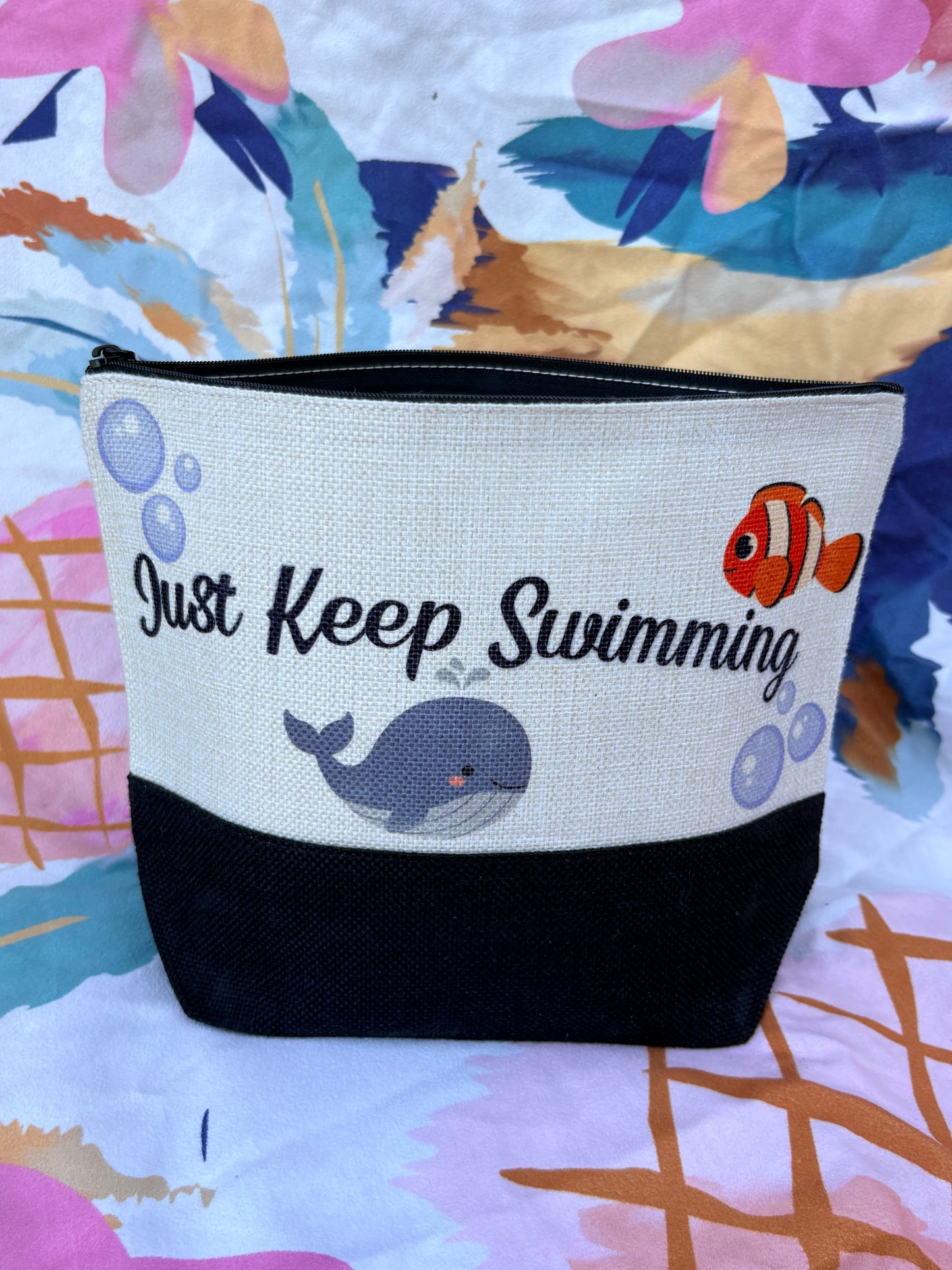 Just Keep Swimming Zip Bag