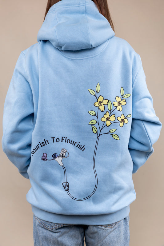 Nourish to flourish hoodie