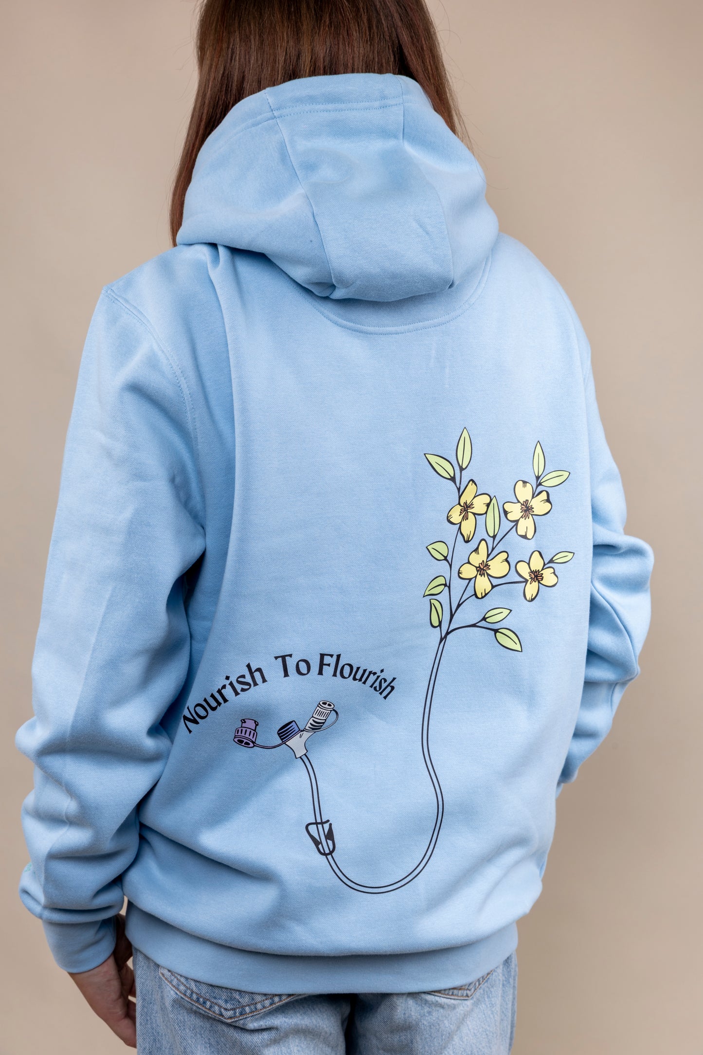 Nourish to flourish hoodie