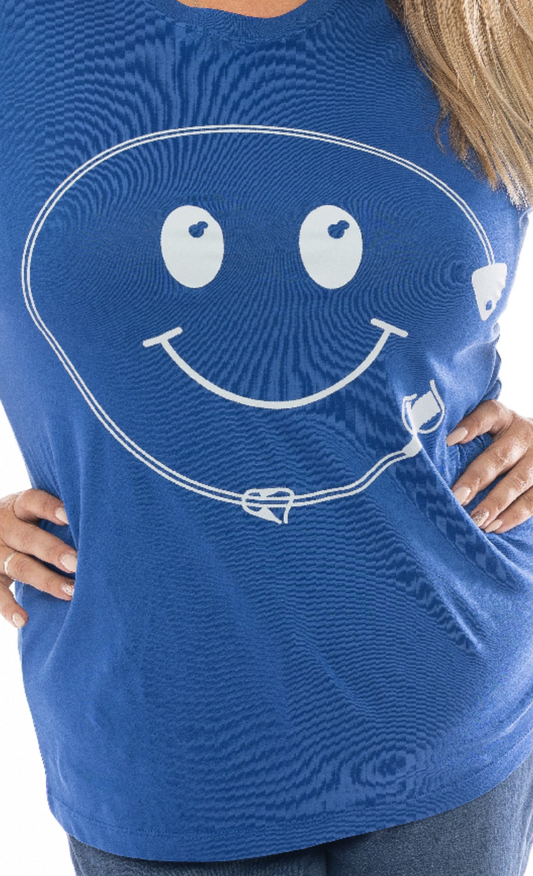 Tube fed smiley face