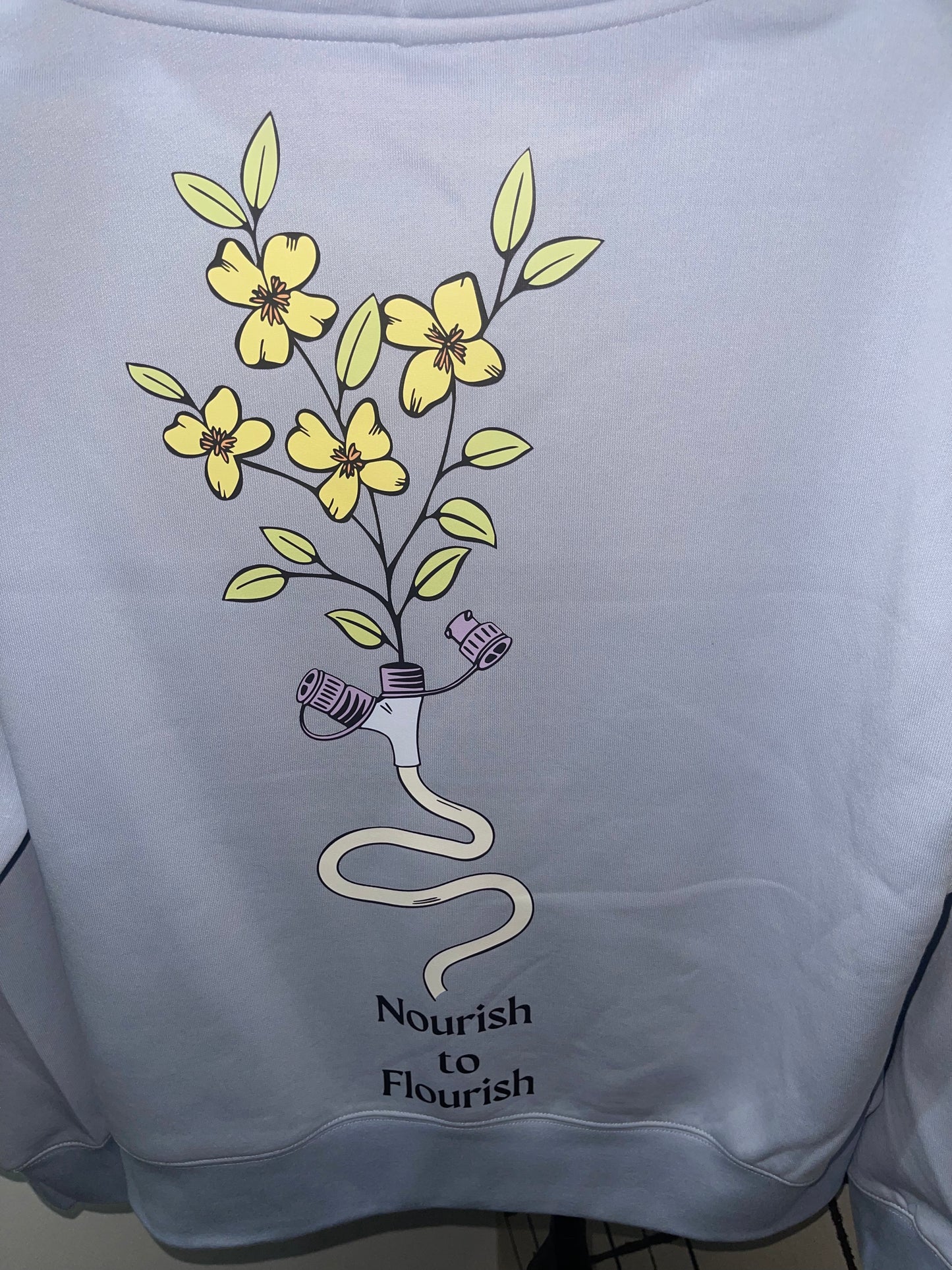 Nourish to flourish hoodie