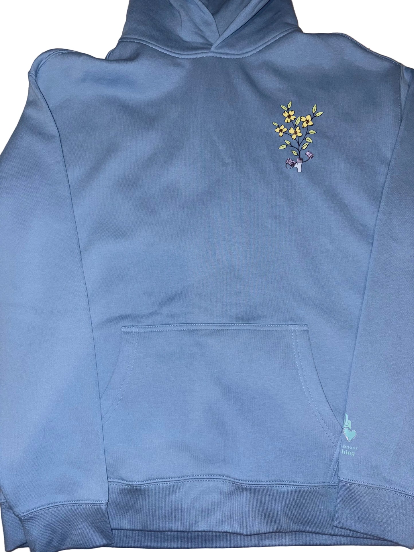 nourish to flourish original one off hoodie